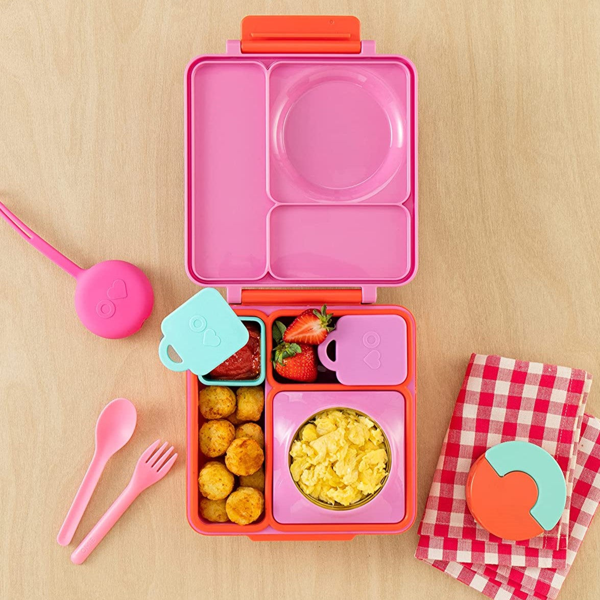 OMIEBOX OMIESNACK SILICONE SNACK BOX - ORANGE