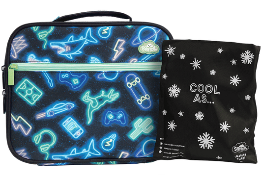 Spencil Insulated Lunch Bag with Chill Pack - Neon Life