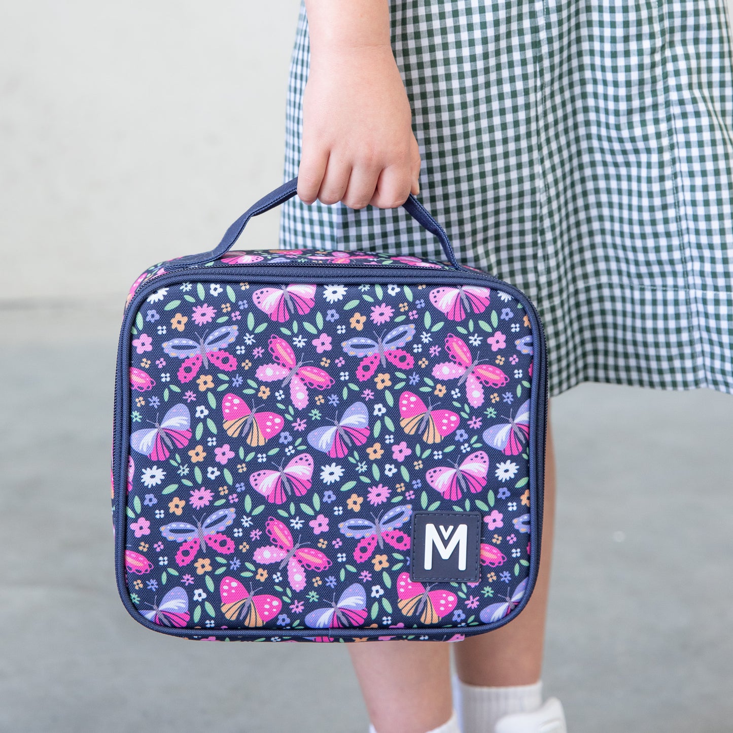 Montii.Co Medium Insulated Lunch Bag - Butterfly