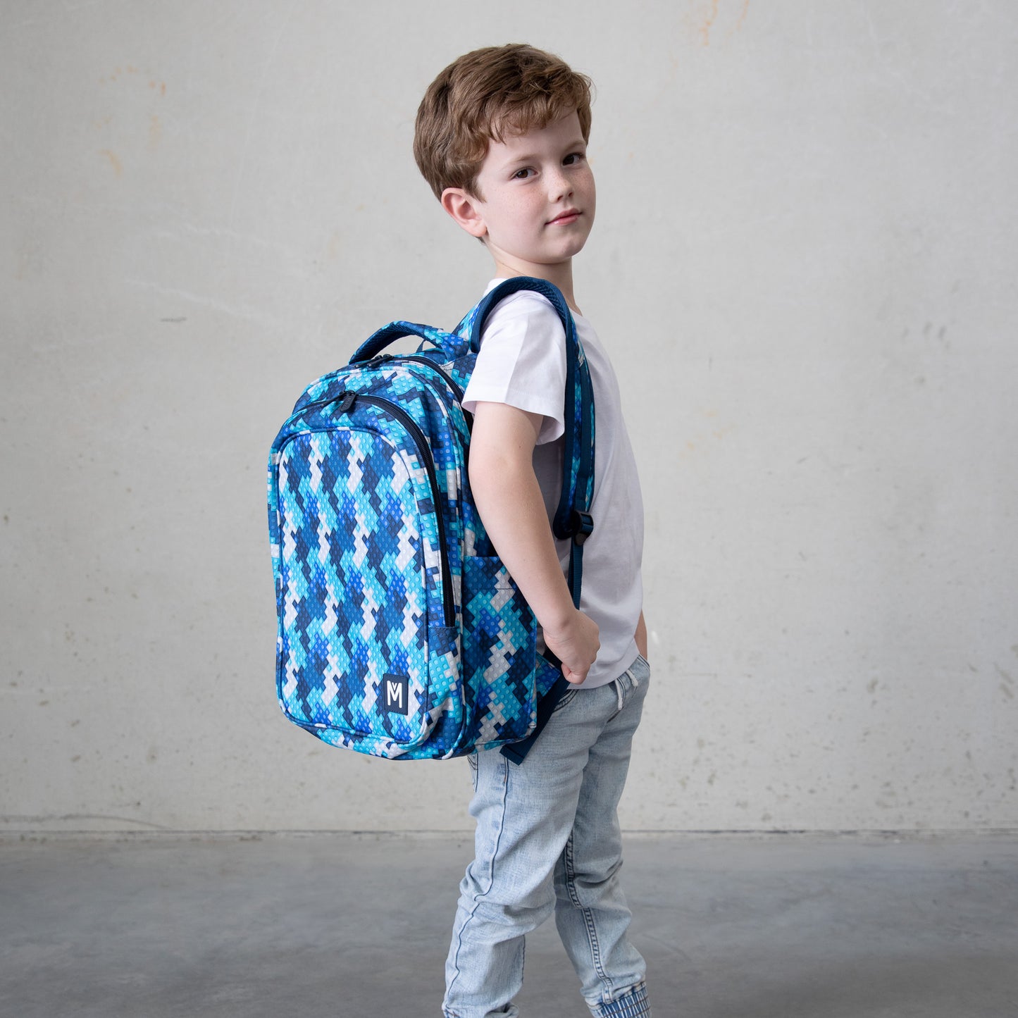 Montii.Co Junior Backpack - Block Land