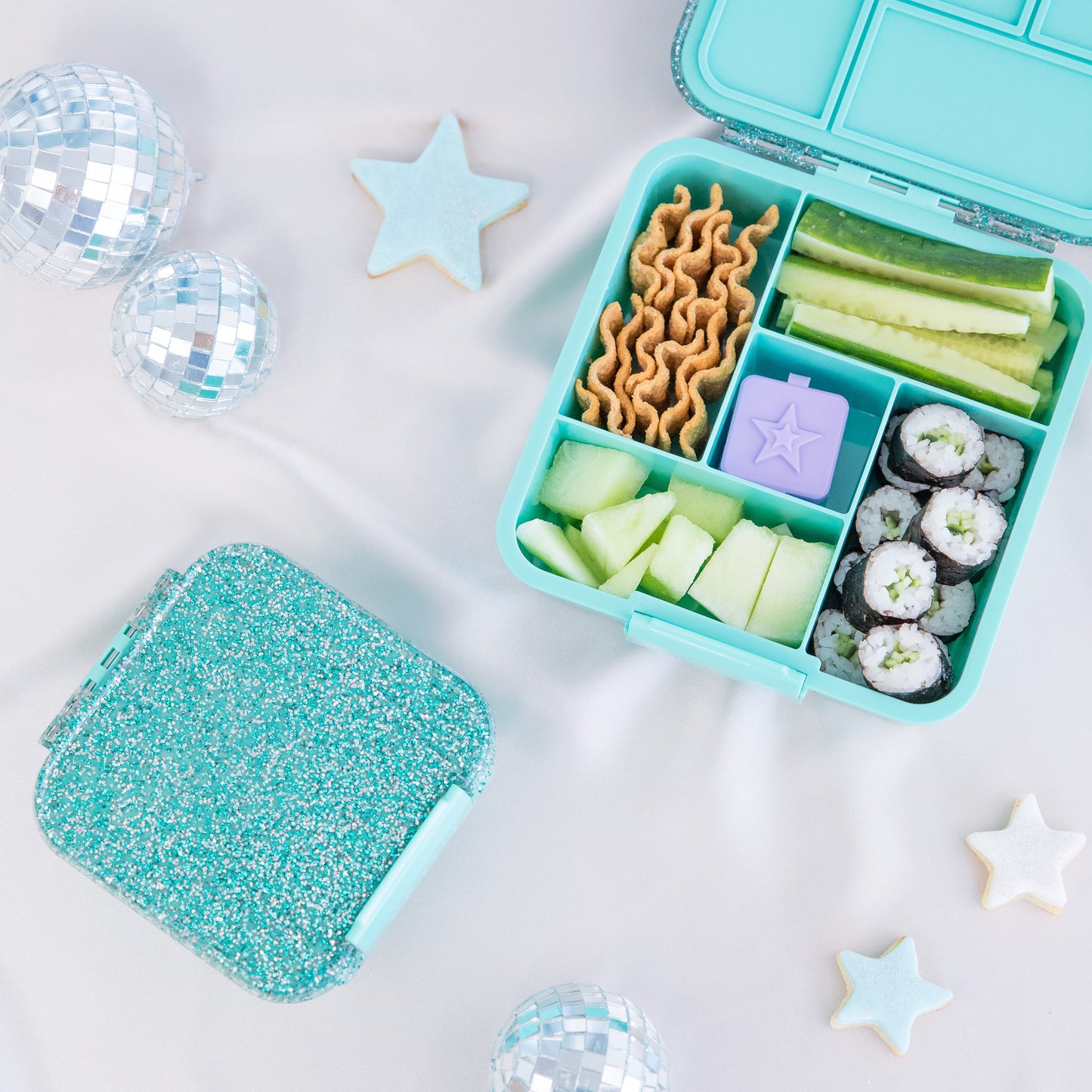 Montii.Co Bento 5 - Turquoise Glitter