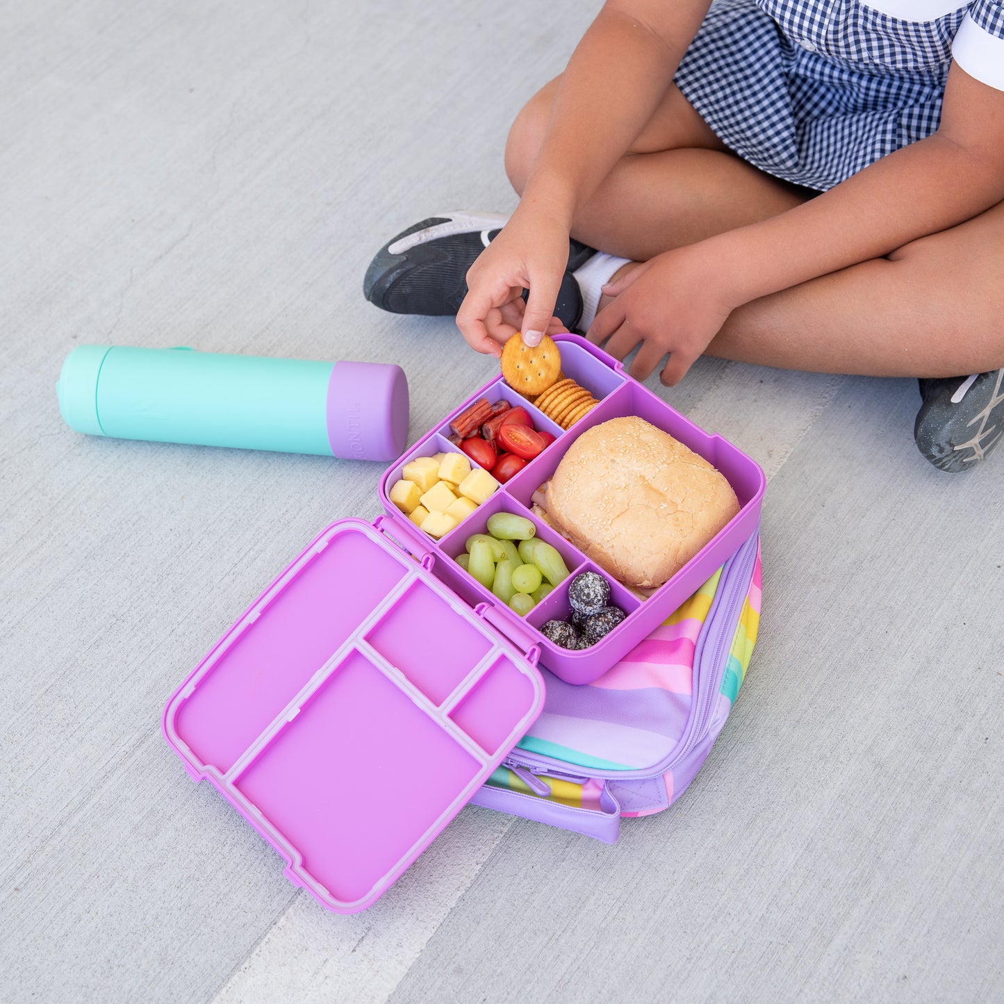 Montii.Co Feast Bento Lunch Box - Fuchsia