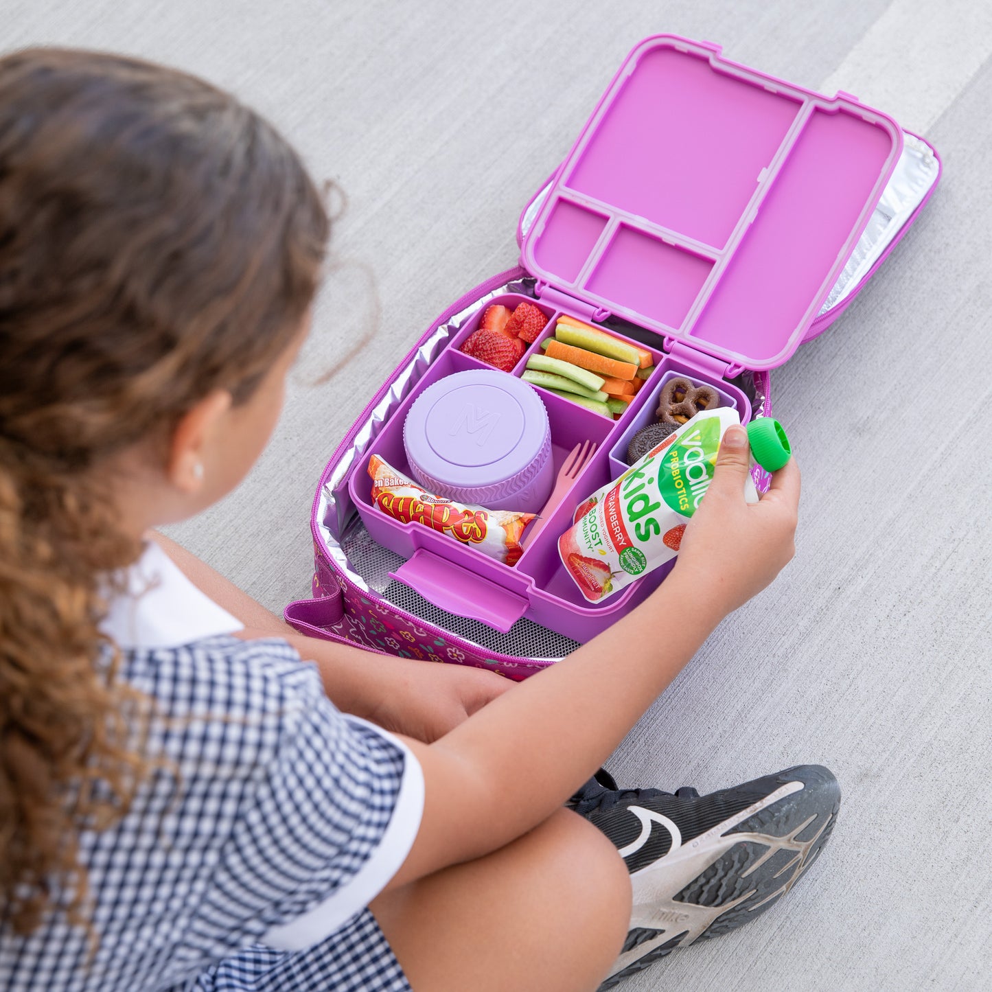 Montii.Co Feast Bento Lunch Box - Fuchsia