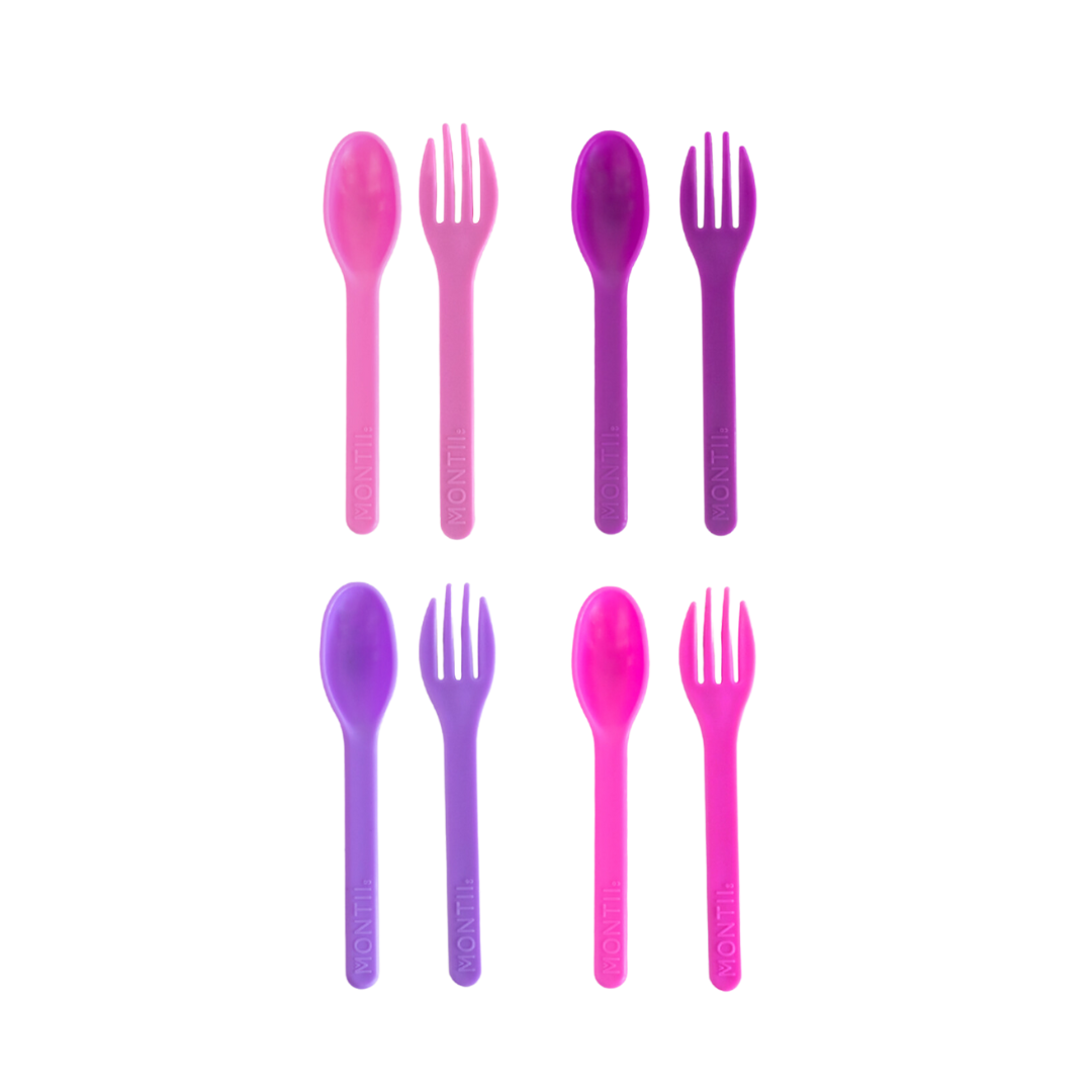 MontiiCo Out & About Cutlery Set - Blush