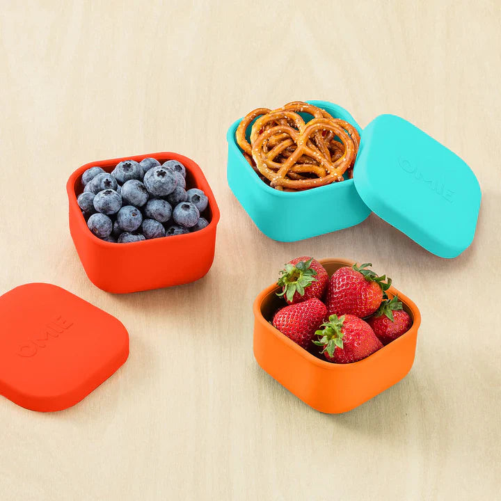 OmieSnack Silicone Container - Orange