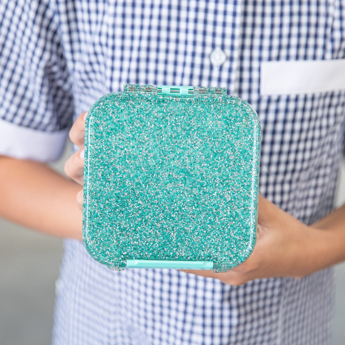 best kids lunch box - Turquoise Glitter- Baby Bento