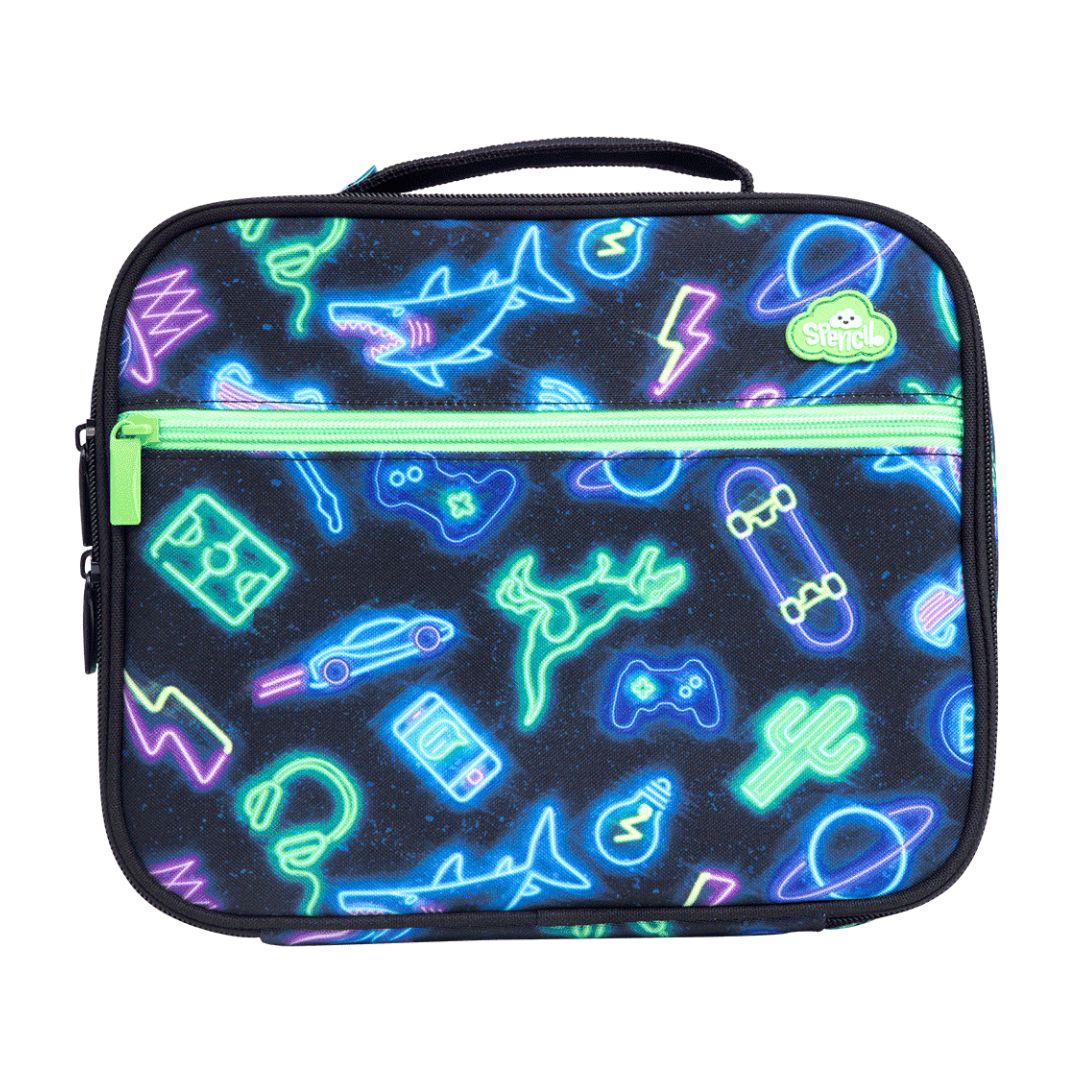 Spencil Insulated Lunch Bag with Chill Pack - Neon Life