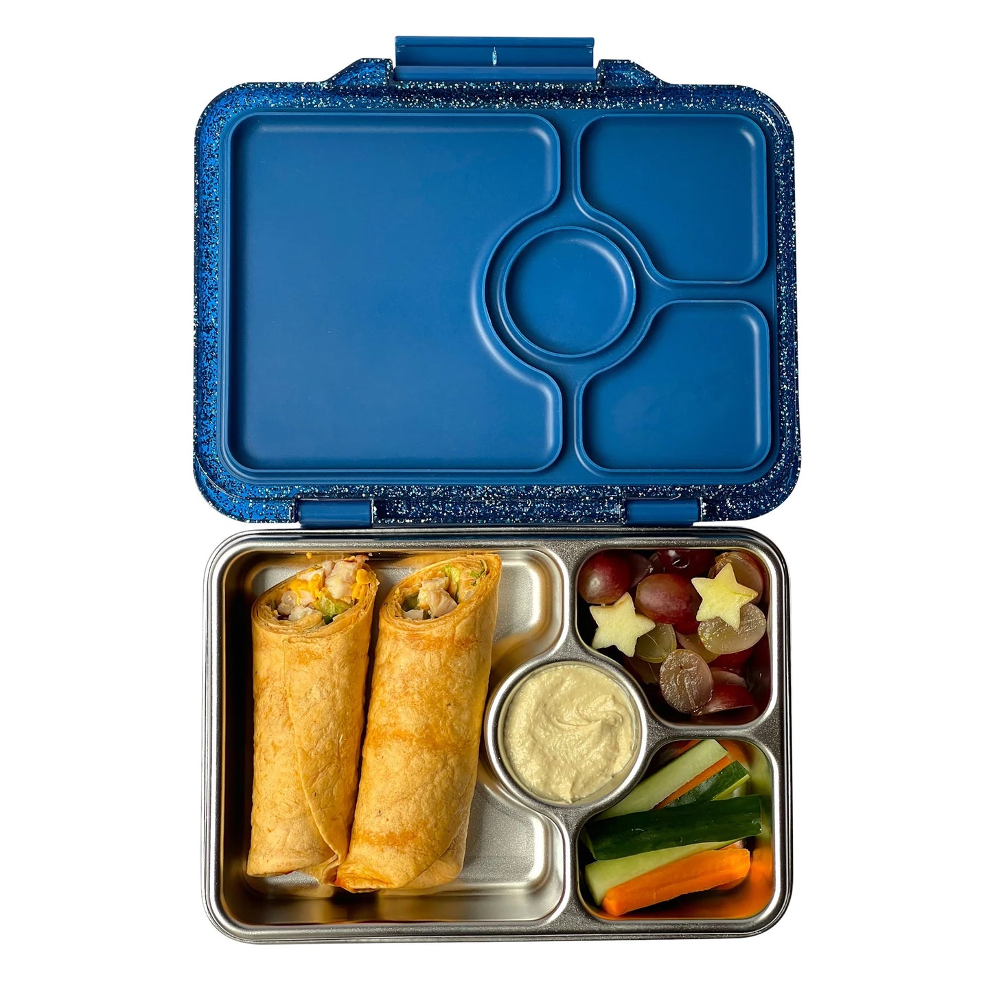 Yumbox Prêt Stainless Steel Lunchbox - Twilight Blue Glitter