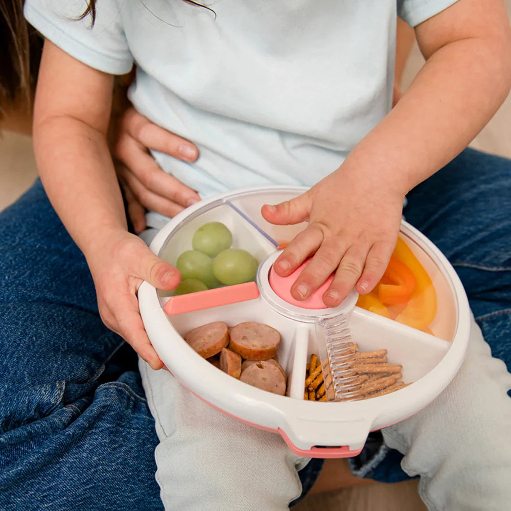 Gobe Large Snack Spinner - Coral Pink