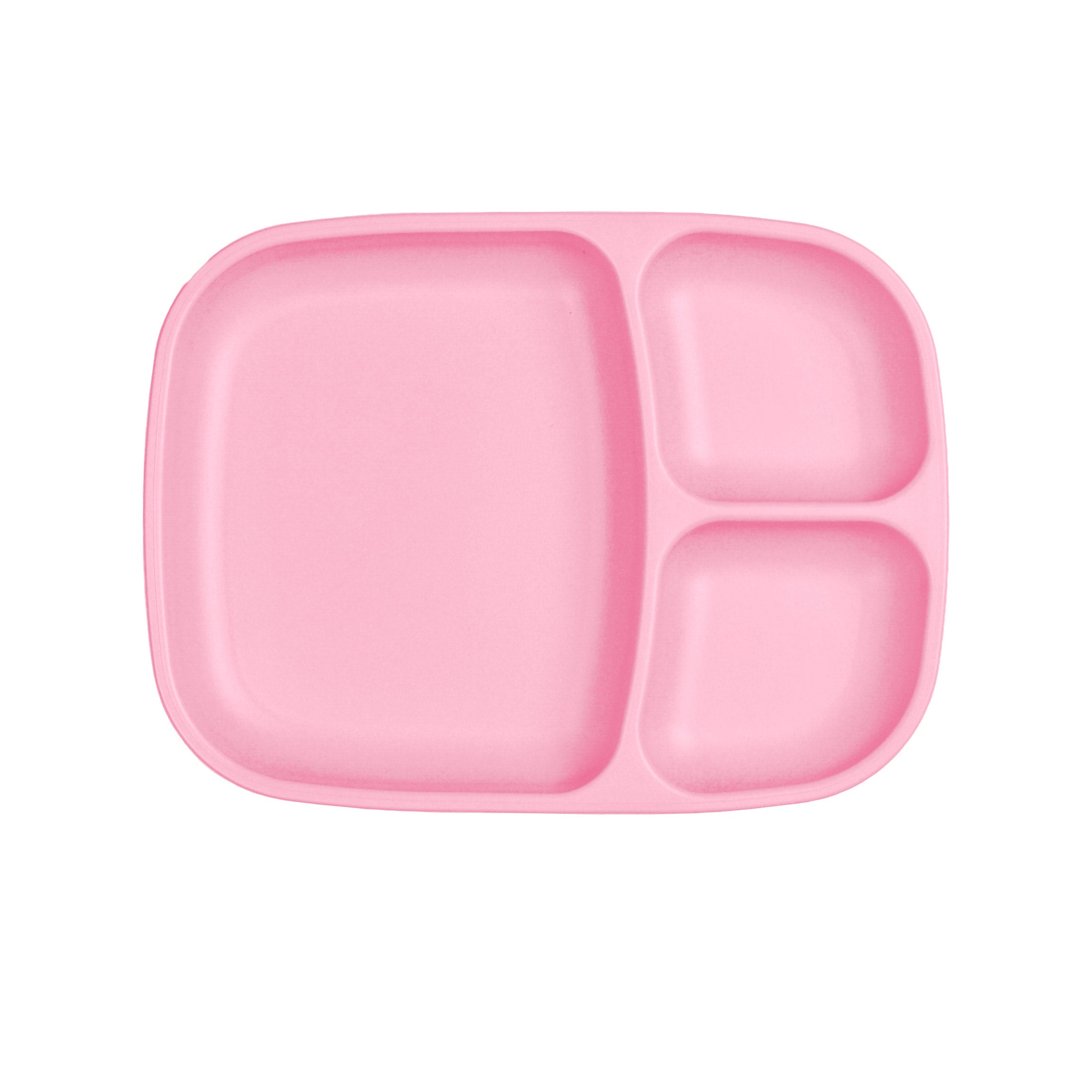 Re-Play Large Divided Plate - Baby Pink – BabyBento